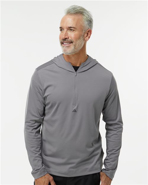 Men's Lightweight Quarter-Zip Hooded Pullover